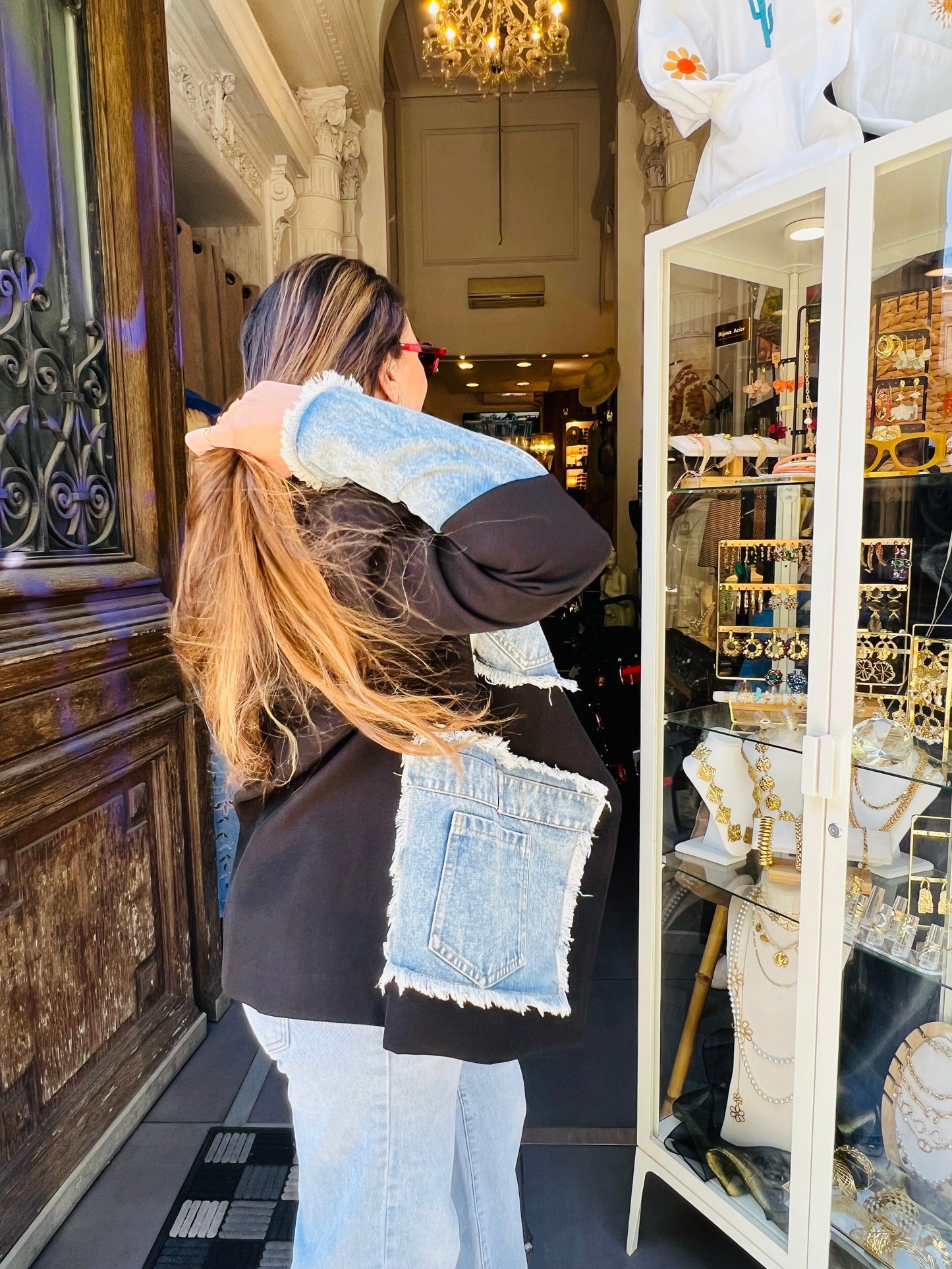 Le blazer en jean