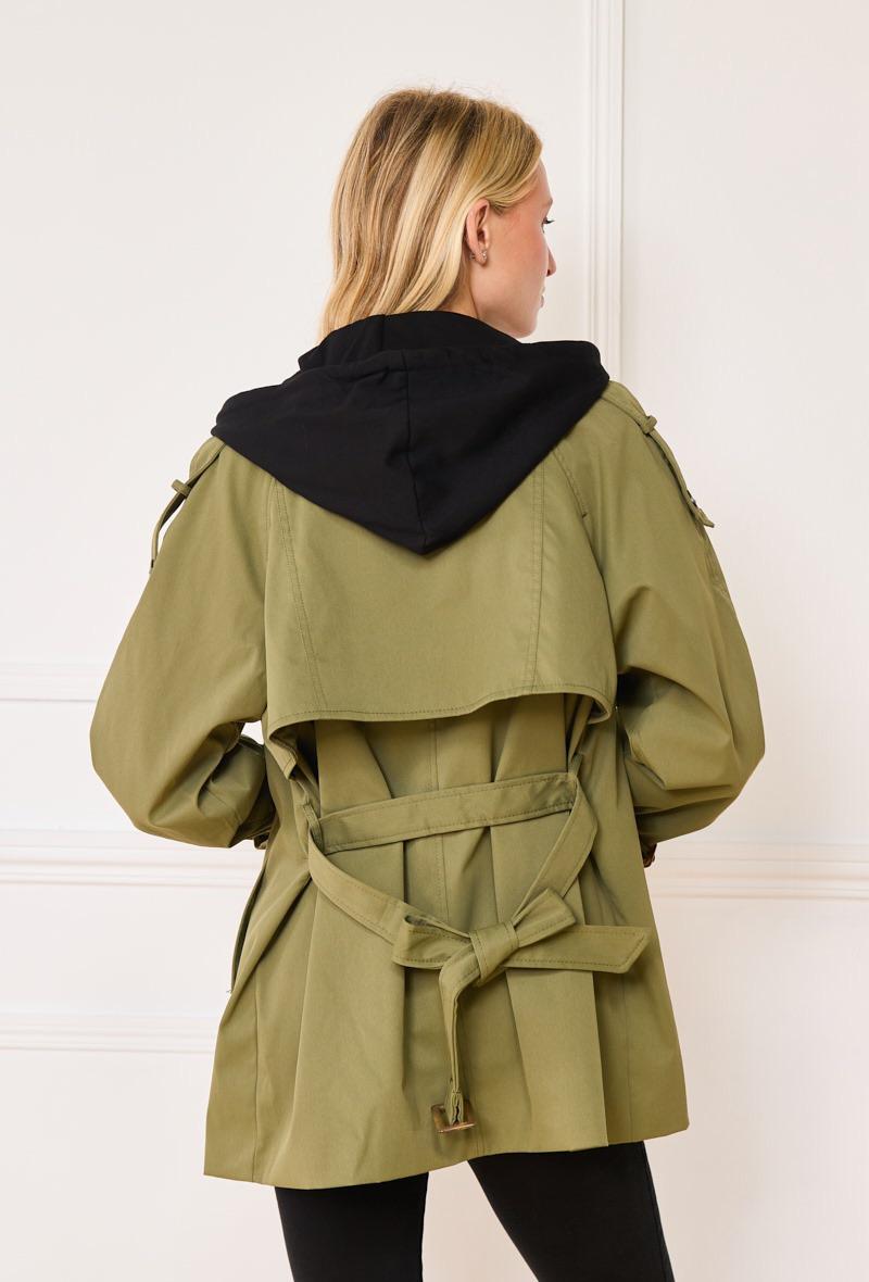 The khaki trench coat
