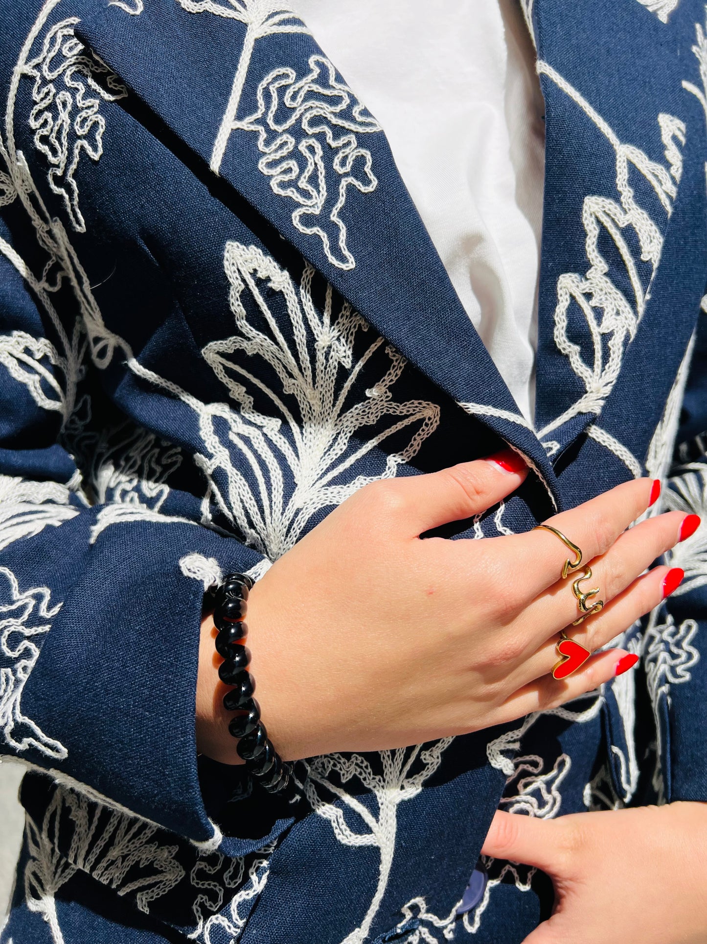 Le blazer à fleur