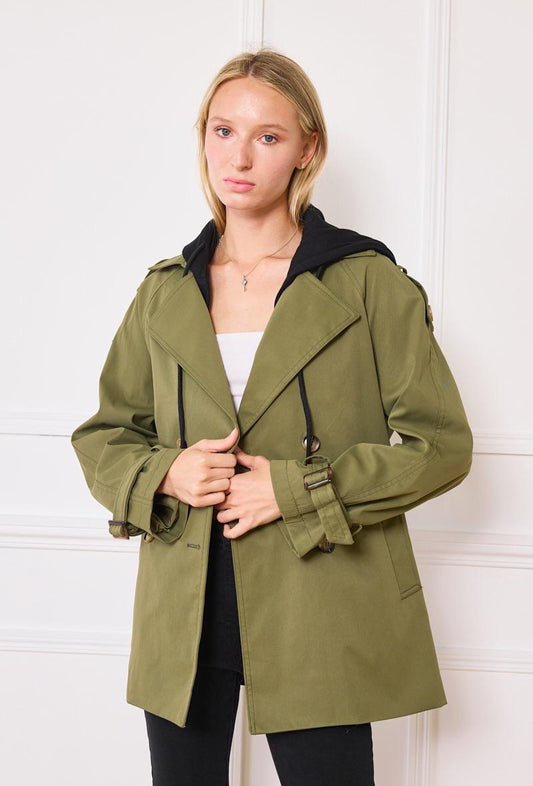 The khaki trench coat