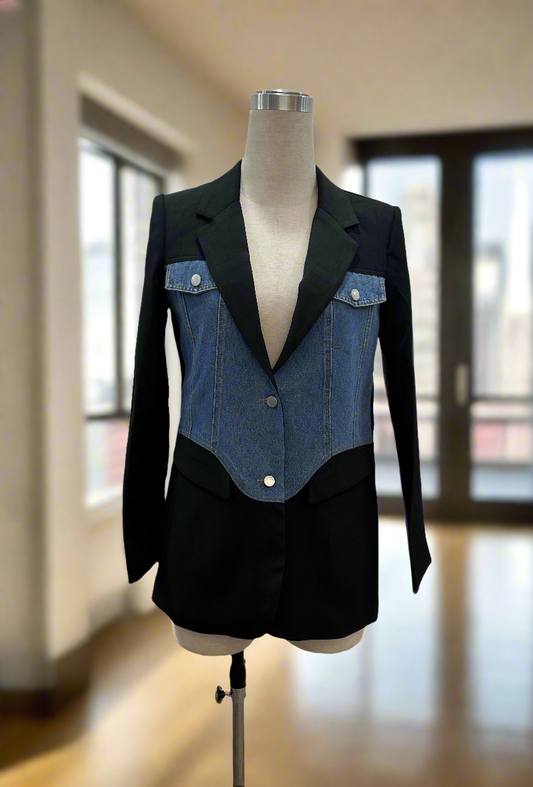 The denim blazer